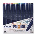 PEN PILOT FRIXION FINELINER SWFFS12 ASSORTED COLOURS WALLET12
