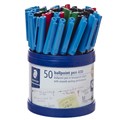 PEN BP STAEDTLER STICK 430M MEDIUM ASSORTED CUP50