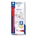 PEN BP STAEDTLER 432 STICK PLUS MEDIUM RED