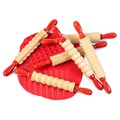 CLAY MODELLING TOOLS EC MPRP6 19CM MINI PATTERN ROLLING PINS