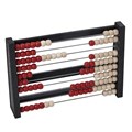 TEACHING AID LINEX ABACUS LARGE RECYCLED WOOD 100 PIECES