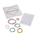TEACHING AID LINEX GEOBOARD RECYCLED PLASTIC TRANSPARENT 15CM X 15CM