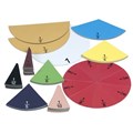 TEACHING AID LINEX TEACHING ROUND FRACTION PIECES MAGNETIC ASSORTED COLOURS
