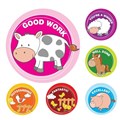 STICKERS MERIT AVERY 69604 FARM ANIMALS PK96