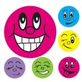 STICKERS MERIT AVERY 69618 MINI ROUNDS SMILEY 13MM DIA PK800