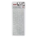 STENCIL LETTERING KENT 0019400 10MM CLEAR PK6