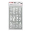 STENCIL LETTERING KENT 0019410 20MM CLEAR PK6