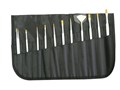 PAINT BRUSH JASART 0287160 SYNTHETIC BUNDLE ASSORTED SIZES INCLUDES HOLDER BLACK EACH