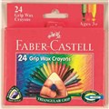 CRAYONS FABERCASTELL TRIANGULAR COLOURED BX24