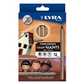 PENCILS COLOURED LYRA L3931124 GIANT SKIN TONE ASSORTED PK12