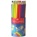 PENCILS COLOURED FABERCASTELL TRIANGULAR JUNIOR 16116555 ASSTD TIN50