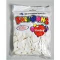 BALLOONS WHITE 30CM PK100