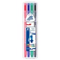 MARKER STAEDTLER 338 TRIPLUS BROADLINER 08MM ASSTD WALLET 4