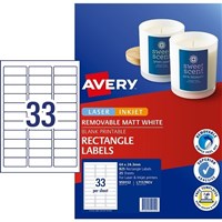 Avery Removable Labels
